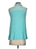 Assorted Brands Teal Blue Sleeveless Button-Down Shirt Size S - photo 2
