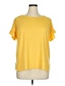 Max Studio Yellow Short Sleeve Top Size 1X - photo 1