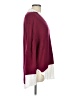 Brochu Walker Color Block Burgundy Wool Pullover Sweater Size L - photo 4