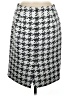 Banana Republic 100% Polyester Houndstooth Gray Casual Skirt Size 6 - photo 2