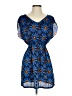 Fossil Print Blue Casual Dress Size XS - photo 1