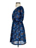 Fossil Print Blue Casual Dress Size XS - photo 5