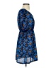 Fossil Print Blue Casual Dress Size XS - photo 4