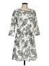 MSK Print Gray Casual Dress Size M - photo 1