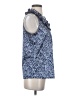 The Limited 100% Polyester Blue Sleeveless Blouse Size S - photo 4