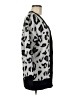 Design History Animal Print Silver Cardigan Size M - photo 4