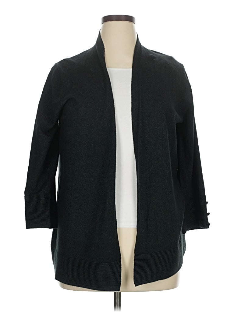 Pre-owned Evolution By Cyrus Cardigan Sweater In Black