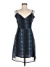 Piperlime 100% Polyester Paisley Blue Cocktail Dress Size M - photo 1