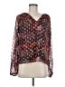 Ann Taylor LOFT Burgundy Long Sleeve Blouse Size M - photo 1