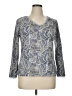 Axcess 100% Cotton Paisley Silver 3/4 Sleeve T-Shirt Size XL - photo 1