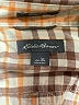 Eddie Bauer Plaid Orange Long Sleeve Button-Down Shirt Size XL - photo 7