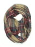 Look Plaid Brown Tan Scarf One size - photo 1