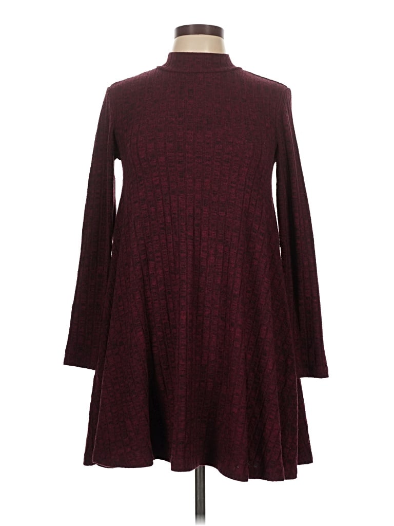 Pre-owned No Boundaries Turtleneck Sweater In Burgundy