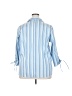 DCC Stripes Blue 3/4 Sleeve Blouse Size 2X - photo 2