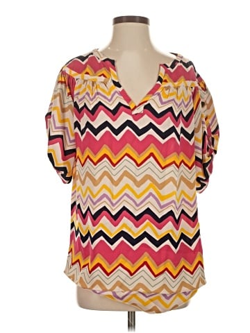 Diane von Furstenberg Short Sleeve Blouse (view 1)