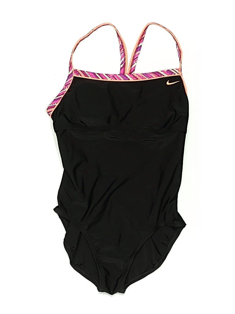 Pre-owned Nike One Piece Swimsuit In Black