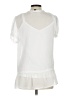 AGB White Short Sleeve Blouse Size L - photo 2
