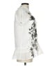 AGB White Short Sleeve Blouse Size L - photo 4