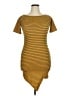 Assorted Brands Stripes Yellow Casual Dress Size XL - photo 1