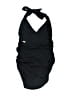 DKNY Solid Black One Piece Swimsuit Size 6 - photo 2