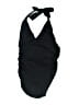 DKNY Solid Black One Piece Swimsuit Size 6 - photo 1