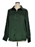 Assorted Brands 100% Polyester Solid Green Long Sleeve Blouse Size XL - photo 1