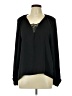 Love Sadie 100% Polyester Black Long Sleeve Blouse Size L - photo 1