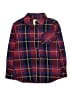 Levi's Plaid Burgundy Long Sleeve Button-Down Shirt Size 8 - 10 - photo 1
