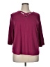 N Touch Burgundy Pink 3/4 Sleeve Top Size XL - photo 1