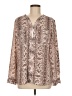 Valerie Stevens Brown Long Sleeve Henley Size M - photo 1