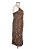 Likely 100% Polyester Animal Print Brown Cocktail Dress Size 10 - photo 4