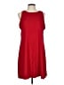 Eddie Bauer Solid Red Casual Dress Size L - photo 1