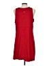 Eddie Bauer Solid Red Casual Dress Size L - photo 2