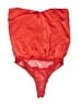 Lulus 100% Polyester Red Bodysuit Size S - photo 1