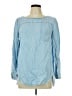 Ann Taylor LOFT Blue Long Sleeve Blouse Size L - photo 1
