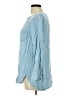Ann Taylor LOFT Blue Long Sleeve Blouse Size L - photo 5
