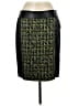 Per Se Tweed Green Black Wool Skirt Size 8 - photo 1
