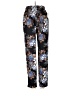 Ambiance Apparel 100% Polyester Floral Black Casual Pants Size S - photo 1