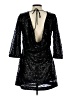 H&M 100% Polyester Black Cocktail Dress Size 10 - photo 2