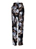Ambiance Apparel 100% Polyester Floral Black Casual Pants Size S - photo 2