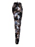 Ambiance Apparel 100% Polyester Floral Black Casual Pants Size S - photo 4