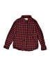 Zara Checkered-gingham Red Long Sleeve Button-Down Shirt Size 7 - photo 1