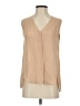 Theory 100% Silk Tan Sleeveless Silk Top Size 00 - 0 - photo 1
