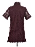 ASOS 100% Polyester Burgundy Cocktail Dress Size 4 - photo 2