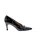 Stuart Weitzman for Mr. Seymour 100% Leather Black Heels Size 7 (wide) - photo 1