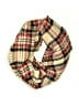 Unbranded Plaid Brown Tan Scarf One size - photo 1