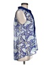 W118 by Walter Baker 100% Polyester Blue Sleeveless Blouse Size M - photo 4