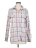 Sundry 100% Cotton Plaid Gray Long Sleeve Button-Down Shirt Size Sm (1) - photo 1