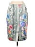 Nanette Lepore 100% Polyester Graphic Silver Casual Skirt Size 6 - photo 2