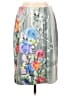 Nanette Lepore 100% Polyester Graphic Silver Casual Skirt Size 6 - photo 1